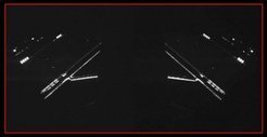 A glimpse of Rosetta's solar panels from Civa.