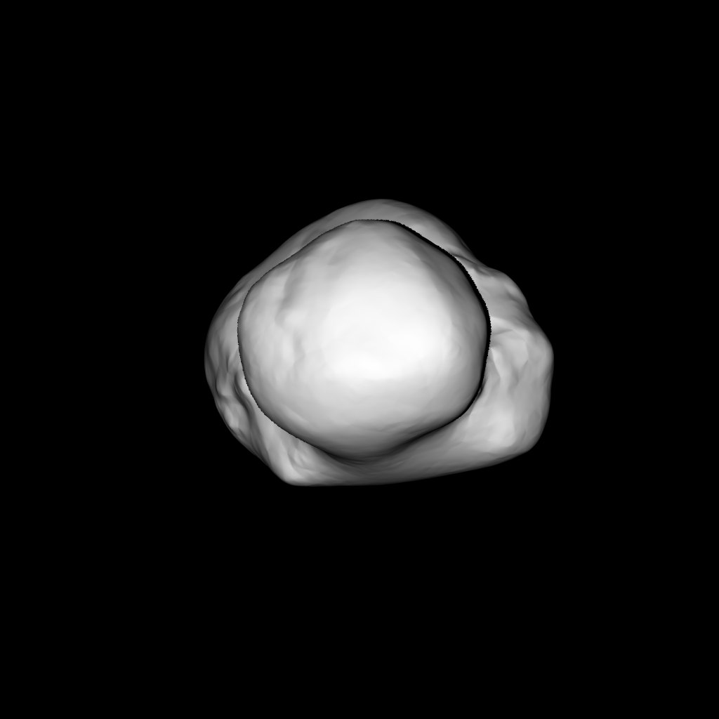 ESA/Rosetta/MPS for OSIRIS Team MPS/UPD/LAM/IAA/SSO/INTA/UPM/DASP/IDA Ein dreidimensionales Modell des Kometenkerns von 67P/Churyumov-Gerasimenko, das aus OSIRIS-Aufnahmen vom 14. Juli 2014 berechnet wurde. Hier zu sehen ist eine volle Umdrehung des Körpers um seine Achse. Das Modell bestätigt die zweigeteilte Struktur des Kerns, die bereits in den Kameradaten zu Tage trat. <br /><br /> 
