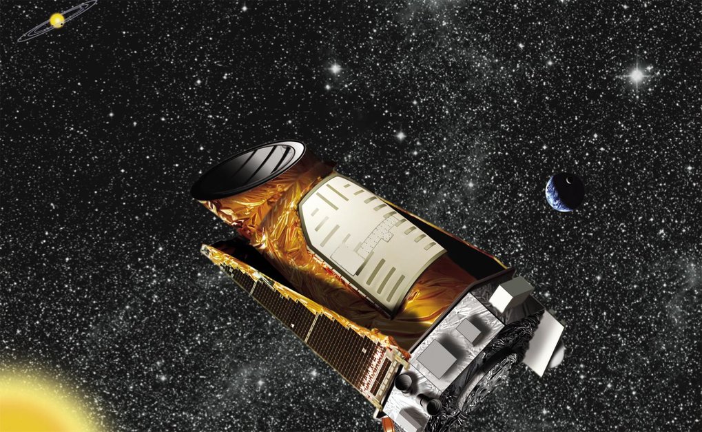 Artist's concept of the Kepler spacecraft. Image credit: NASA/Ames/JPL-Caltech.