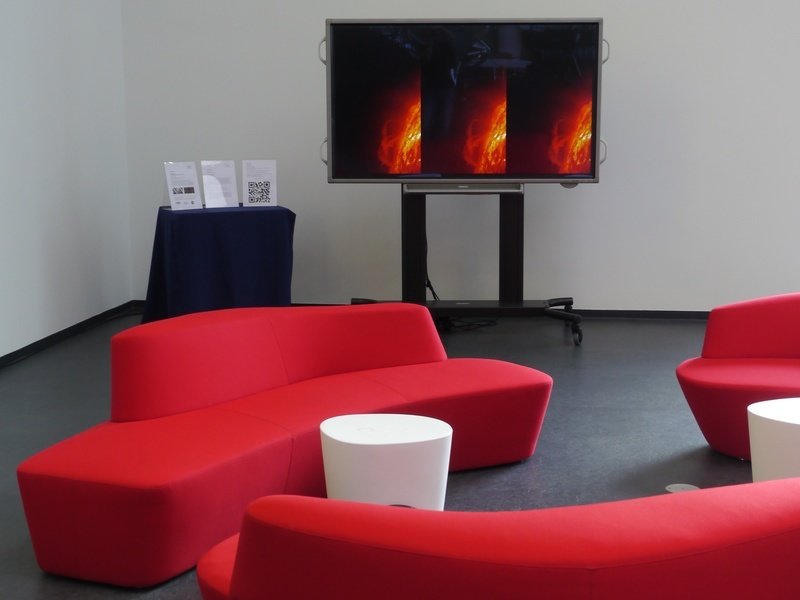 Audio-Video-Installation SPACES im MPS-Foyer
