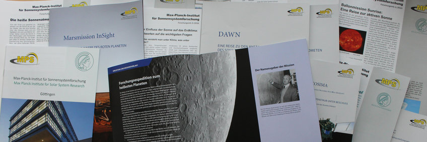 Broschüren und Infoblätter zu wissenschaftlichen Themen