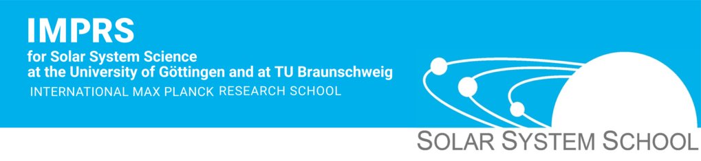 Logo: IMPRS for Solar System Science at the University of Göttingen - International Max Planck Research School - Solar System School