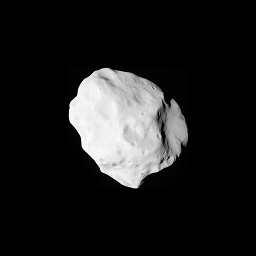 Movie aus Einzelbildern des Asteroiden 21 Lutetia aufgenommen im Juli 2010 mit dem Kamerasystem OSIRIS an Bord der Raumsonde Rosetta der Europäischen Weltraumbehörde (ESA).