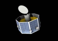 JAXA Raumsonde MMO (Mercury Magnetospheric Orbiter) für die Mission Bepi Colombo zum Merkur.