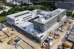 Ein Blick auf die Baustelle in Göttingen im August 2013.