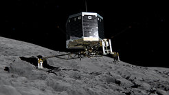 Gegen 17 Uhr könnte das ersehnte Signal im Lander Control Center in Köln eintreffen: Philae, die Landeeinheit der Raumsonde Rosetta, ist auf der Oberfläche des Kometen 67P/Churyumov-Gerasimenko gelandet.