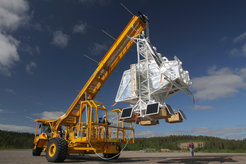 The Sunrise-II observatory shortly before launch in June 2013.