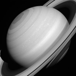 Ein Blick auf den Saturn durch die Augen der Raumsonde Cassini. Diese Aufnahme entstand am 12. August 2014.