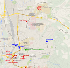 Overview map (based on Google Maps)