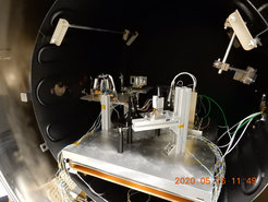 SUSI mechanical flight components in the big thermal vacuum chamber at MPS.