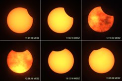 Aufnahmen der Partiellen Sonnenfinsternis vom 10. Juni 2021