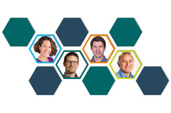 Ein Kachelbild von den Max Planck Forschenden, die mit einem ERC Advanced Grant 2023 ausgezeichnet wurden. Von links nach recht: Brenda A. Schulman, MPI für Biochemie, Sven Sturm, MPI für Kernphysik, Alexander Meissner, MPI für molekulare Genetik und Sami K. Solanki, MPI für Sonnensystemforschung