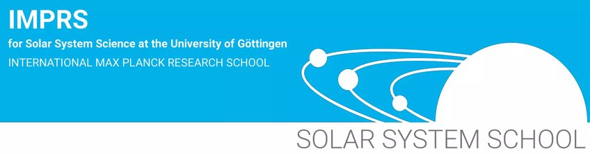 Logo: IMPRS for Solar System Science at the University of Göttingen - International Max Planck Research School - Solar System School Logo: IMPRS for Solar System Science at the University of Göttingen - International Max Planck Research School - Solar System School