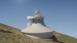 Grafische Darstellung des European Solar Telescope.